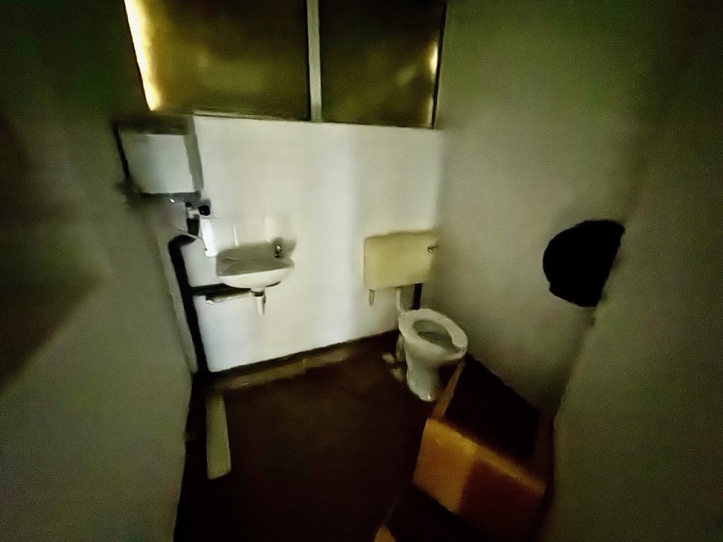 Lot: 72 - FORMER DANCE STUDIO AND TWO-BEDROOM FLAT - WC at rear